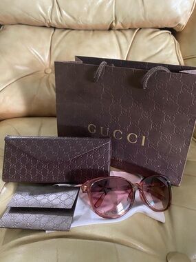 Gucci Sunglasses Floral Full Inclusion Women's Cat Eye 3635